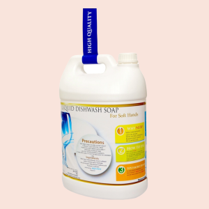 Back view of NIXY dishwash gel aqua blue 5L