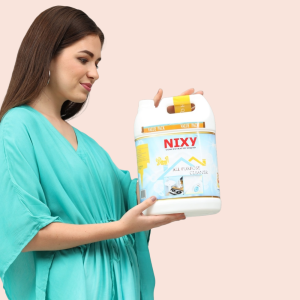 Left view of NIXY cleaner orange 5L