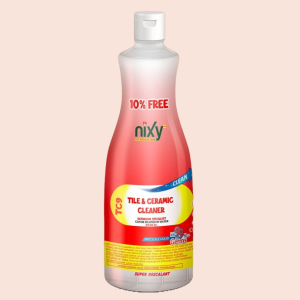 Front view of NIXY tile cleaner grapes 1L
